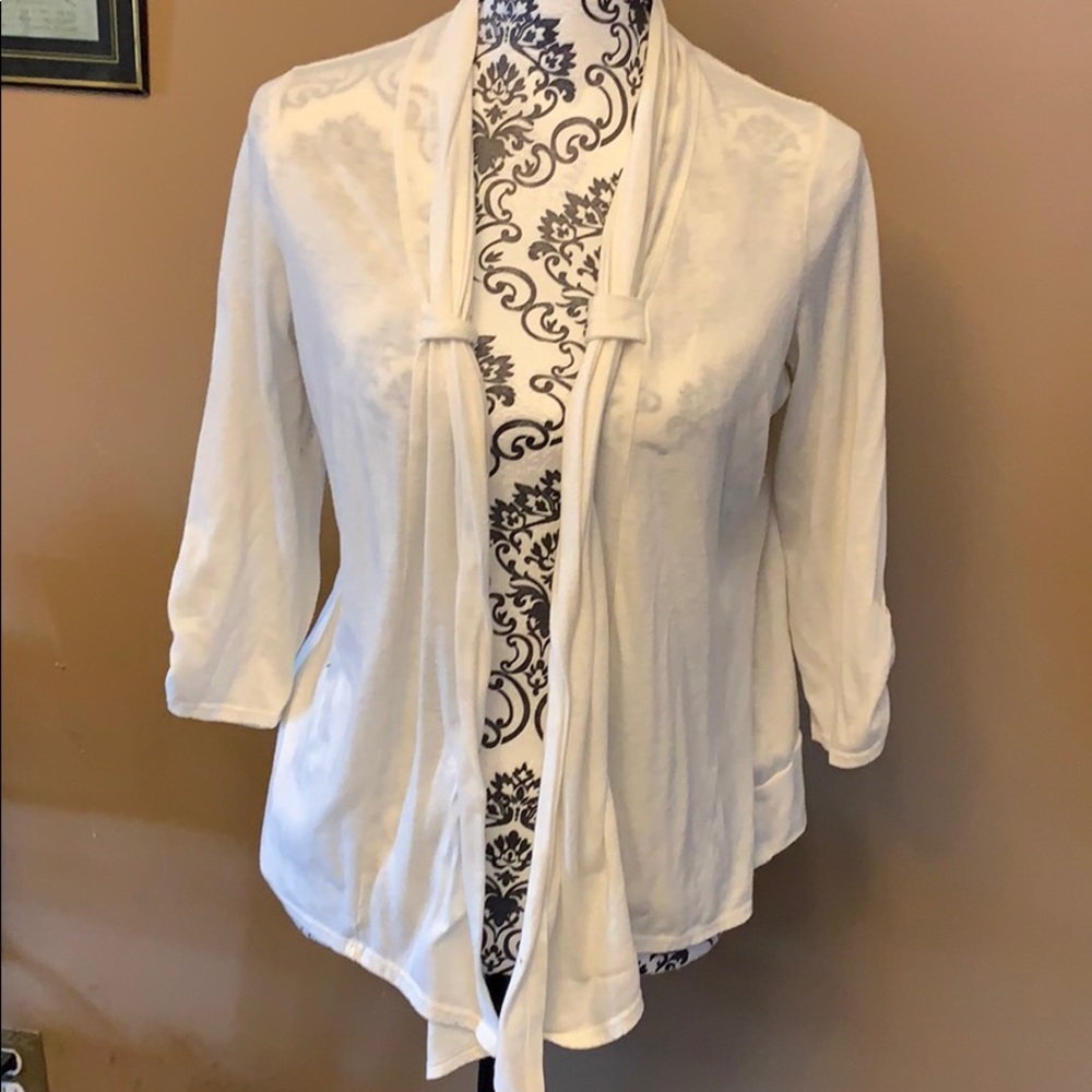 AGB White cardigan